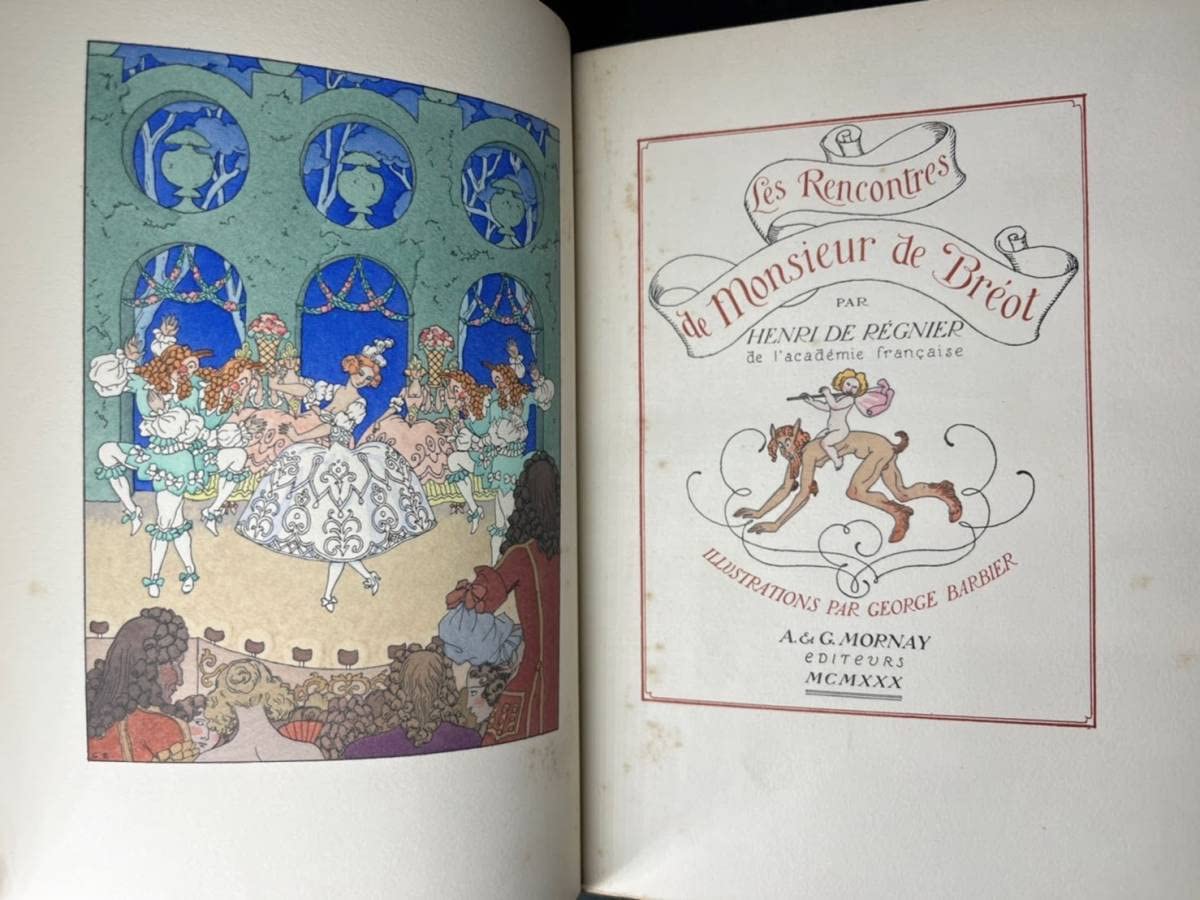 ジョルジュ バルビエ アンリ・ド・レニエ ブレオ氏の出会い 洋書 古書 ジョルジュ バルビエ アンリ・ド・レニエ ブレオ氏の出会い 洋書 古書